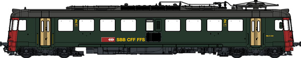 LS Models 17056 - Swiss Electric Railcar 1431 of the SBB